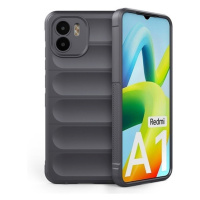 Xiaomi Redmi A1 / A2, silikónové puzdro, stredne odolné proti nárazu, 3D vzor, tmavosivá