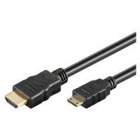 PremiumCord Kábel 4K HDMI A - HDMI mini C, 1m