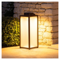 Solárny lampáš Tradition LED, corten, výška 65 cm