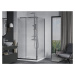 MEXEN/S - Apia sprchovací kút posuvný 90x90, sklo transparent, chrom + vanička 840-090-090-01-00