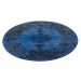 Kusový koberec Gloria 105517 Jeans kruh Rozmery kobercov: 160x160 (priemer) kruh