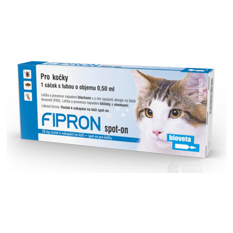 Fipron 50 mg Spot-On Cat sol 1x0,5 ml Bioveta