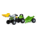 Šlapací traktor s prívesom a lyžicou Rolly Toys 023196 Fahir 5115G TB