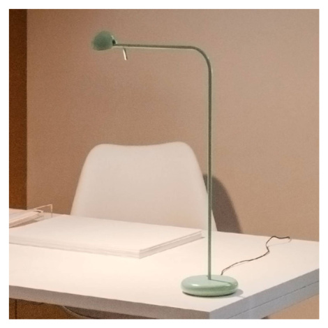 Vibia Pin 1655 stolná LED lampa dĺžka 40 cm zelená