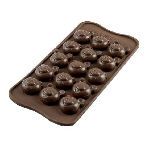 Silikónová forma na čokoládu prasiatka - Silikomart