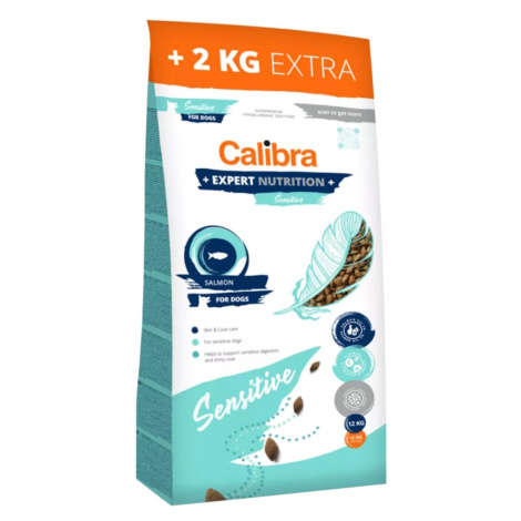 CALIBRA Expert Nutrition Sensitive Salmon granule pre psov 12 + 2 kg ZADARMO