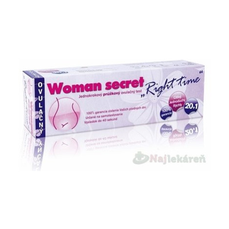 Woman secret RIGHT TIME ovulačný test 1x20ks