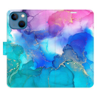 Flipové puzdro iSaprio - BluePink Paint - iPhone 13 mini