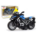 mamido  GT motocykel modrá 1:14 naťahovacie zvukové svetlo