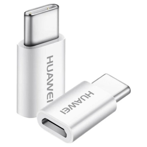 Originál Adaptér Huawei AP52 USB-C/MicroUSB, Biely
