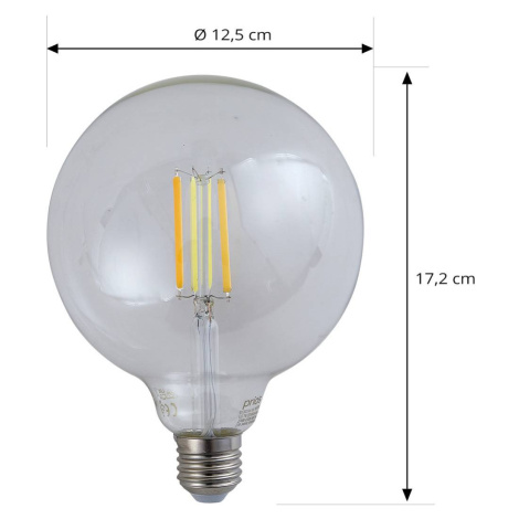 LUUMR Smart LED žiarovka číra E27 G125 7W Tuya WLAN CCT