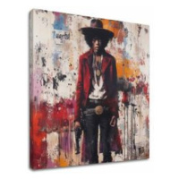 Obraz Jimi Hendrix - Divoký západ v akryle | 100% originál domaľovaný akrylom