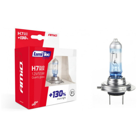 Halogénový duo blister (2ks) sada LumiTec LIMITED +130% H7 12V 55W DUO