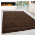 Kusový koberec Life Shaggy 1500 brown Rozmery koberca: 80x150