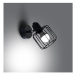 Čierne nástenné svietidlo ø 10 cm Salom – Nice Lamps