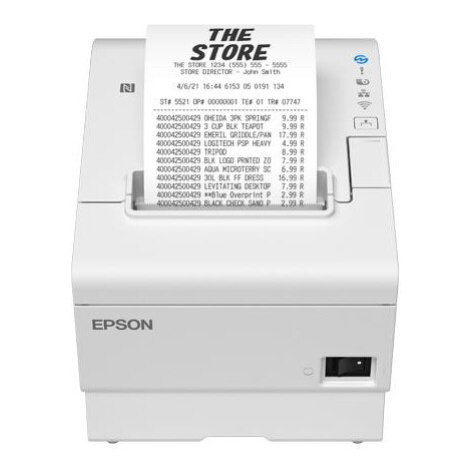 EPSON pokl. TM-T88VII, biela, USB+serial+Ethernet