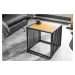 LuxD Dizajnový odkladací stolík Haines 40 cm vzor divý dub