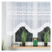 Biela žakarová záclona BASTIA 330x130 cm