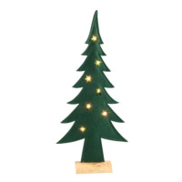 SVENSKA LIVING Plstený vianočný stromček 7 LED 52cm s časovačom