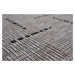 Kusový koberec FLOORLUX Silver/Black 20008 – na ven i na doma - 60x110 cm Devos koberce