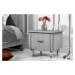 LuxD Nočný stolík Spectacular, 45 cm, strieborno-sivý
