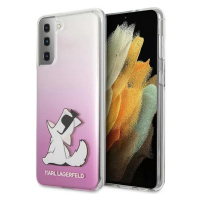 Kryt Karl Lagerfeld KLHCS21MCFNRCPI S21+ G996 hardcase pink Choupette Fun (KLHCS21MCFNRCPI)