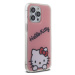 Plastové puzdro Hello Kitty na Apple iPhone 13 Pro HKHCP13LHKDSP IML Daydreaming Logo ružové