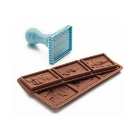 Set – formy na čokoládu + pečiatka - Ibili