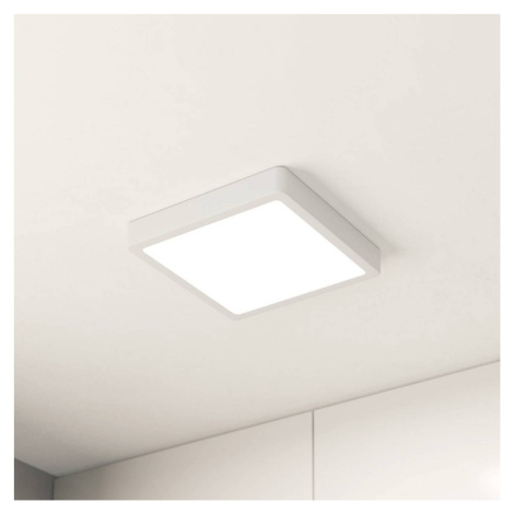 LED stropné svietidlo Fueva 5 IP44 3000K biela 21x21cm