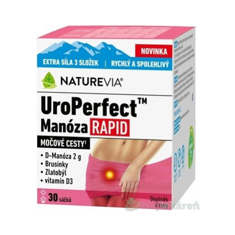 SWISS NATUREVIA UroPerfect Manóza RAPID na  močové cesty 30 ks