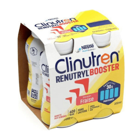 CLINUTREN Renutryl booster jahoda 4 x 300 ml