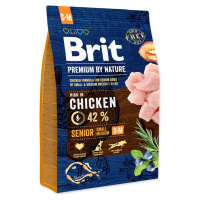 Krmivo Brit Premium by Nature senior S+M 3kg