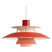 Louis Poulsen PH 5 Mini – závesná lampa, červená