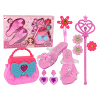 mamido Beauty Set Šľapky kabelka ružové manžetové gombíky