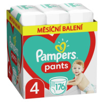 PAMPERS Pants 4 Active Baby Dry 176 ks (9-15 kg) MESAČNÁ ZÁSOBA - plienkové nohavičky