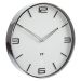 Dizajnové nástenné hodiny Future Time FT3010WH Flat white 30cm