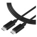 Tactical Smooth Thread Cable USB-C/USB-C 1m čierny