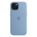 Apple Originál Silikónový kryt s MagSafe pre iPhone 15 Winter Blue, MT0Y3ZM/A