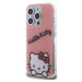 Plastové puzdro Hello Kitty na Apple iPhone 15 Pro HKHCP15LHKDSP IML Daydreaming Logo ružové