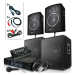 Skytec Bass Mountain USB, DJ PA systém, 2000 W, 4 x reproduktor, zosilňovač, mixážny pult