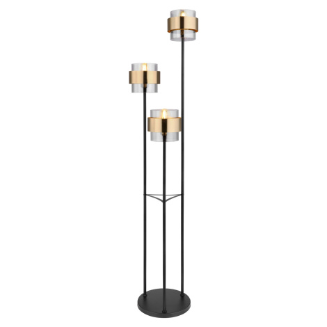 GLOBO Stojaca lampa MILLEY čierna E27 60 W pr. 430 x 1670 mm