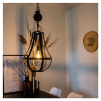 Priemyselná závesná lampa čierna 40 cm - Morgana