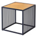 LuxD Dizajnový odkladací stolík Haines 40 cm vzor divý dub