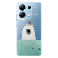 Odolné silikónové puzdro iSaprio - Bear With Boat - Xiaomi Redmi Note 13