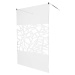 MEXEN/S - KIOTO samostatne stojaca sprchová zástena 130 x 200, transparent/biela vzor 8 mm, chró