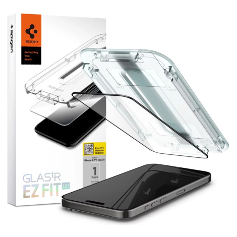Ochranné sklo Spigen Glas.TR FC iPhone 15 Pro Max 6.7" "EZ FIT" tempered glass black frame  (AGL