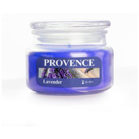 Provence Vonná sviečka v skle PROVENCE 45 hodín levanduľa