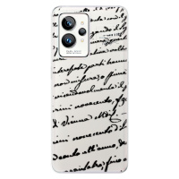 Odolné silikónové puzdro iSaprio - Handwriting 01 - black - Realme GT 2 Pro