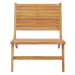 Záhradná stolička s podnožkou teakové drevo Dekorhome,Záhradná stolička s podnožkou teakové drev