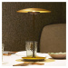 MARSET Ginger stolová LED lampa hliník, mosadz
